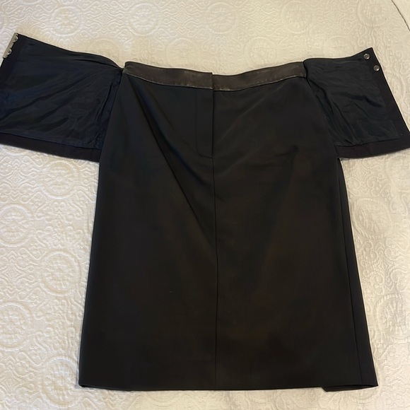 NWT Tibi Black leather skirt 4 - Picture 4 of 7